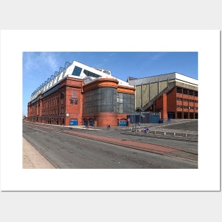 Ibrox on match day Posters and Art